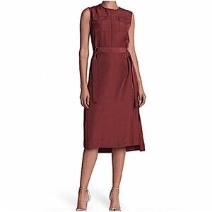 $259 NWT Ted Baker Midi Belted Utility Dress Size 4-6